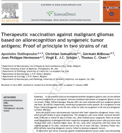 First page of the Vaccine journal article